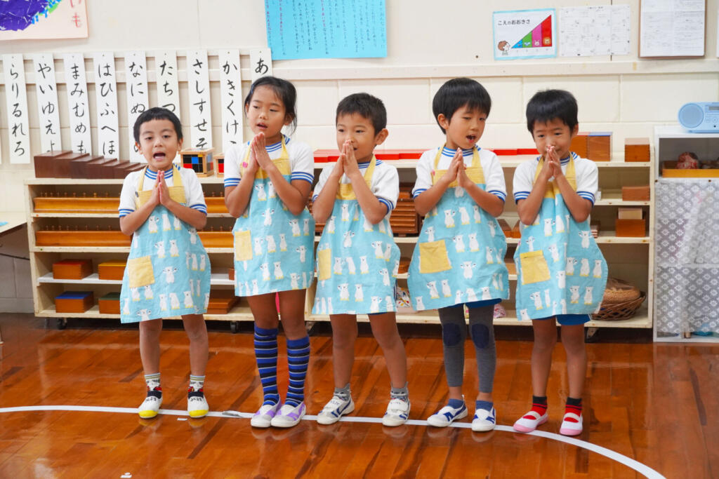 神と人と自然を大切にする子ども。