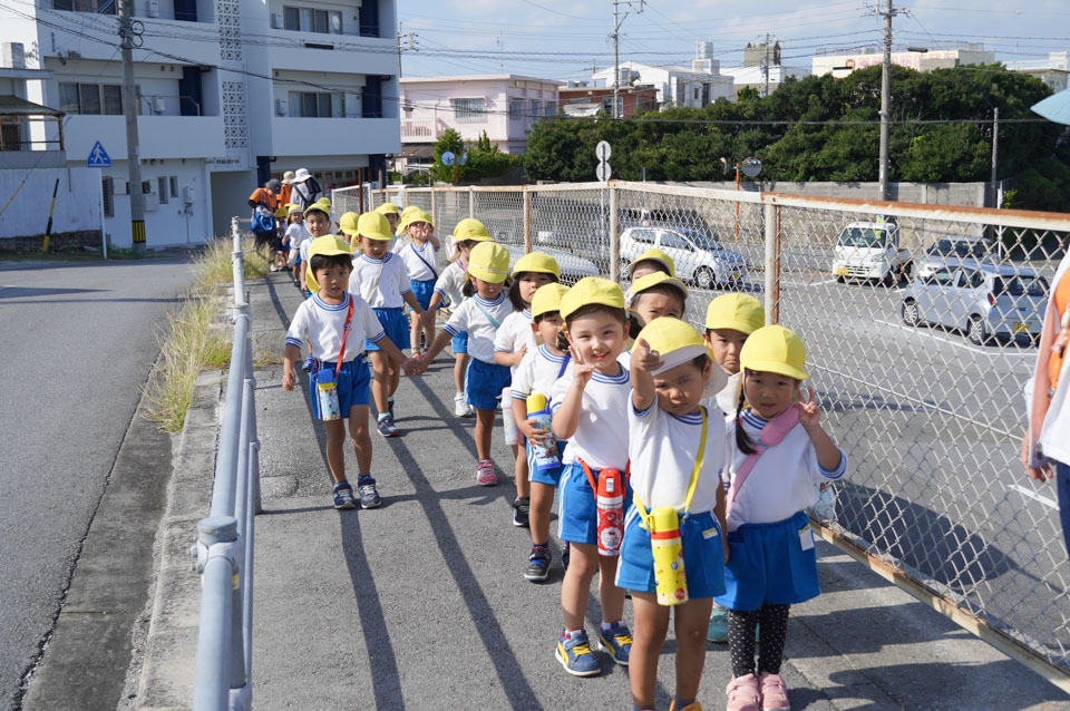 Cグループは上の森公園へ