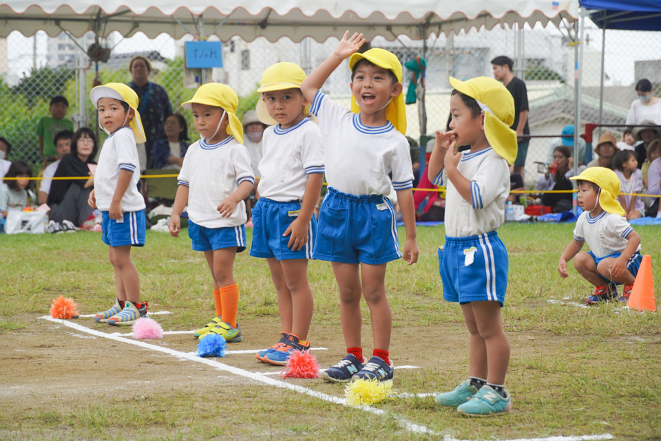 クララ幼稚園 運動会 かけっこ