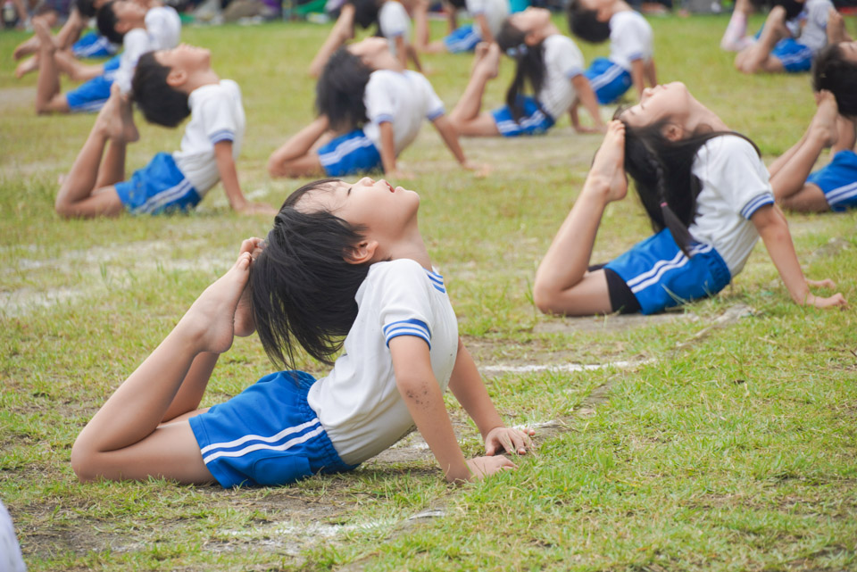 クララ幼稚園 運動会 組体操