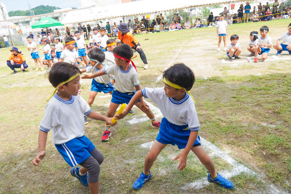 クララ幼稚園 運動会 クラス対抗リレー