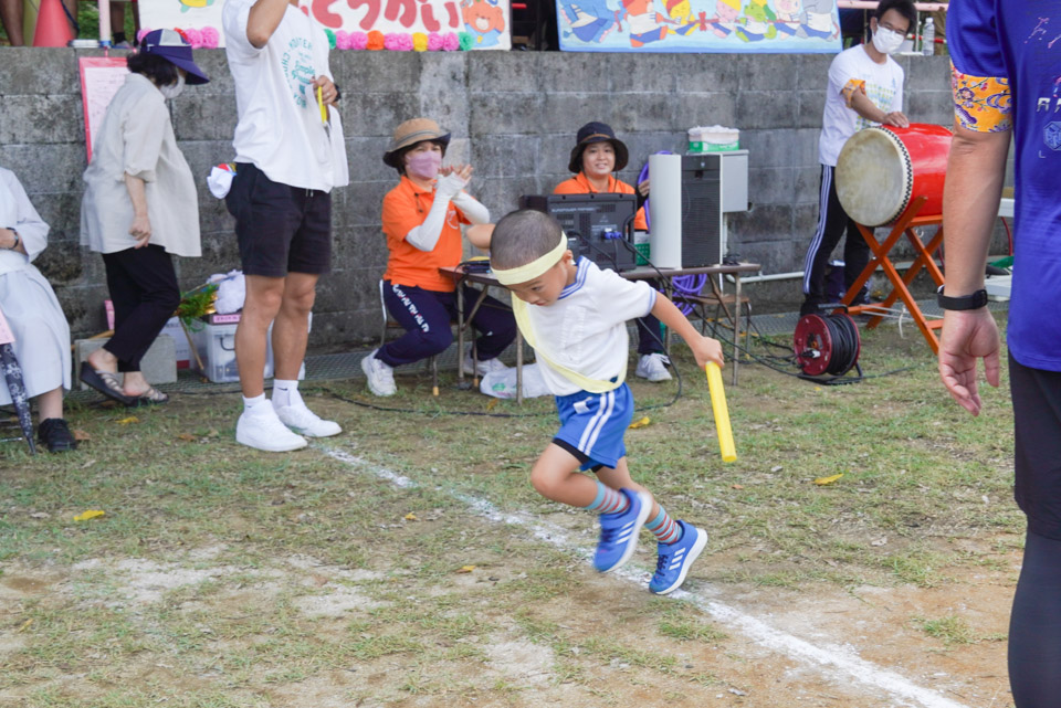 クララ幼稚園 運動会 クラス対抗リレー