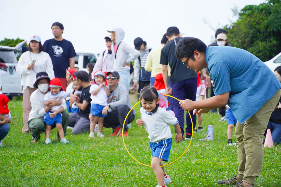 グスクロード公園で春の親子遠足。