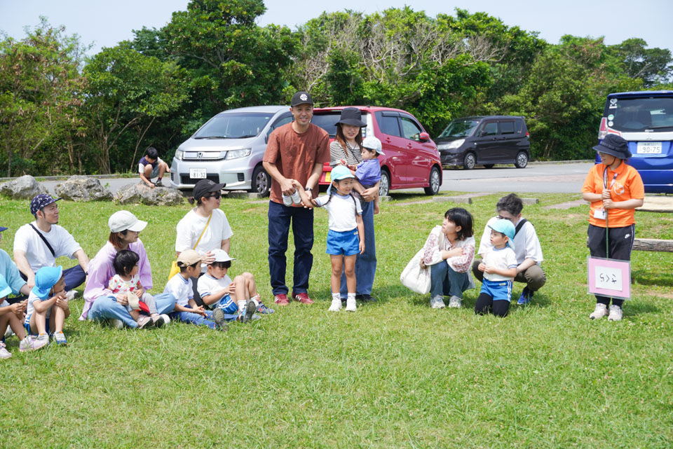 グスクロード公園で春の親子遠足。